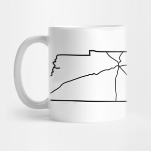 TN Interstate (Black) Mug